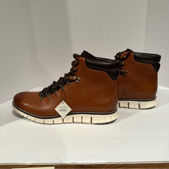 Cole Haan Zerogrand British Tan Hiker Water Resistant Boot C35595 - Size 10.5 - Picture 4 of 7
